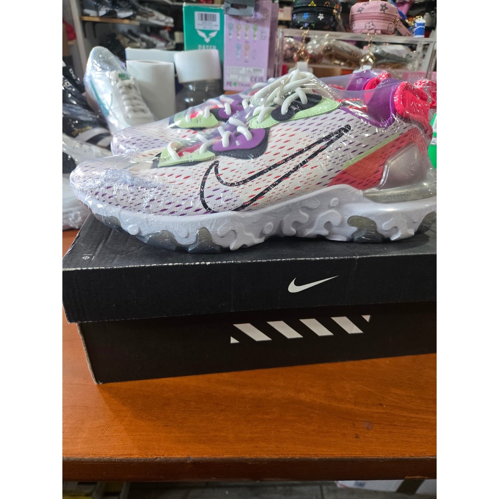 Nike React Vision D/MS/X Summit White Barely Volt CD4373-102 Mens Size 9.5